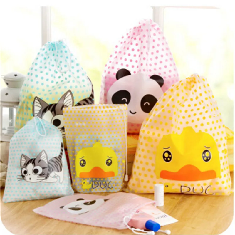 

1PCS Women and girl Cartoon Cute Travel Cosmetic Bag Makeup Bag Waterproof Pouch Toiletry Storage Organizer Wash String Case