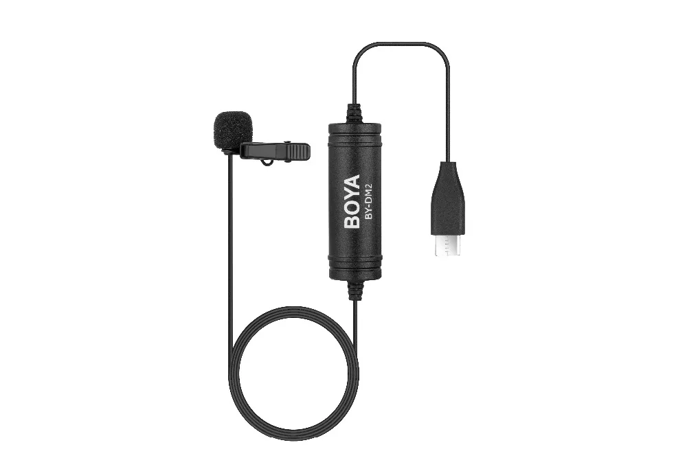 

BOYA BY-DM2 Lavalier Microphone Clip-on Mic with USB Type-C Interface for Android Smartphones Huawei Mate 10 Samsung For Xiaomi