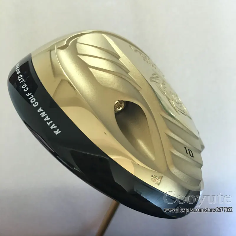 New Cooyute Golf Clubs KATANA VOLTIO NINJA Golde color Golf Driver 10 degrees Graphite Golf shaft Driver headcover Free shipping