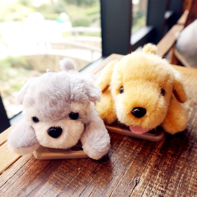 

Schnauzer Dolls Case For Google Pixel 3 3XL Warm Fluffy Cover Phone Case For Google Pixel 2 2XL Plush Doll Toy Golden Retriever