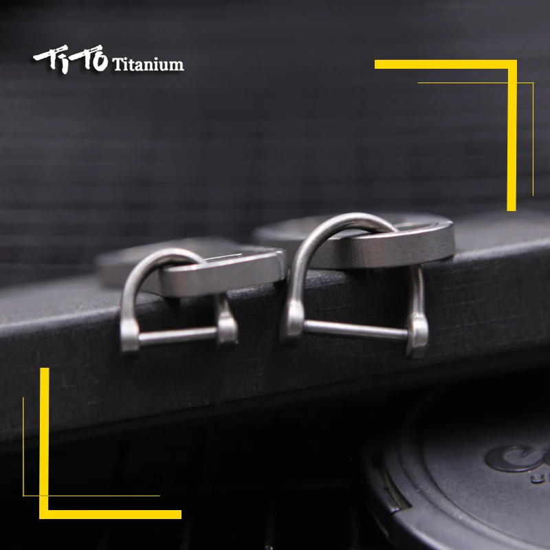 Mini Simple Titanium Alloy Key Chain Clasp Clips keyhook Key Ring Outdoor Tool key chain clip