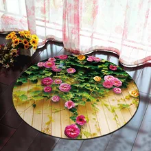 Nodic 3D Круглый ковер для гостиной, спальни, домашнего декора, ковер для детской комнаты, мягкий коврик для игровой зоны, коврик для стула