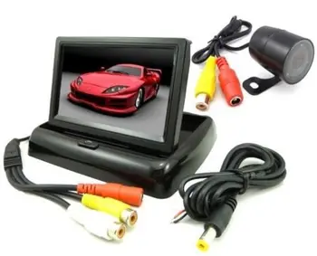 

4.3" TFT Car Monitor Folding Style/Car Reversing Camera Night Vision Waterproof