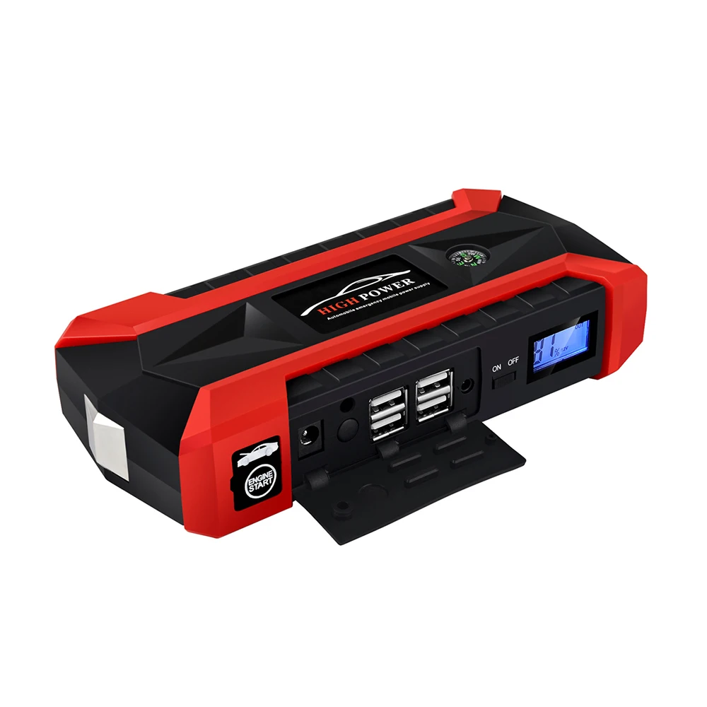 Portable 89800mAh Car Jump Starter Power Bank Booster Charge Cell 4 USB Starting Device Charge Pal Lamp Car Battery Splitter