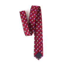 Мужские аксессуары галстук 6 см Красная рождественская шляпа узор мужской галстук на шею мужской галстук для вечеринок вечерние Gravatas мужской галстук