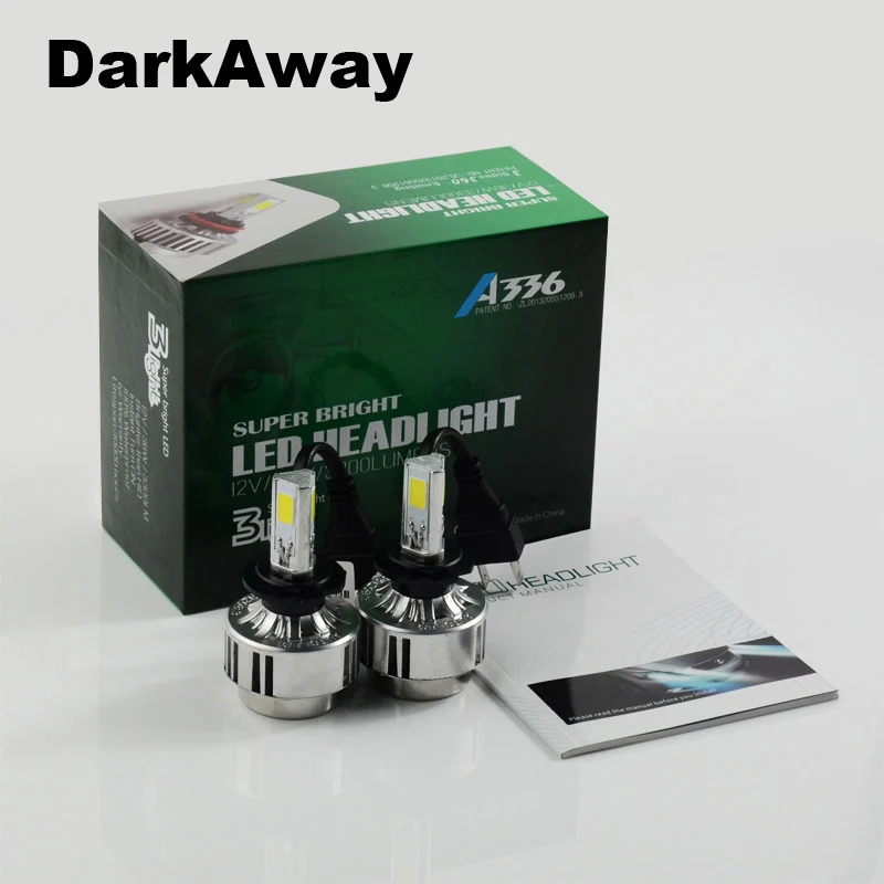 Car LED Headlight A336-H7 1 DarkAway