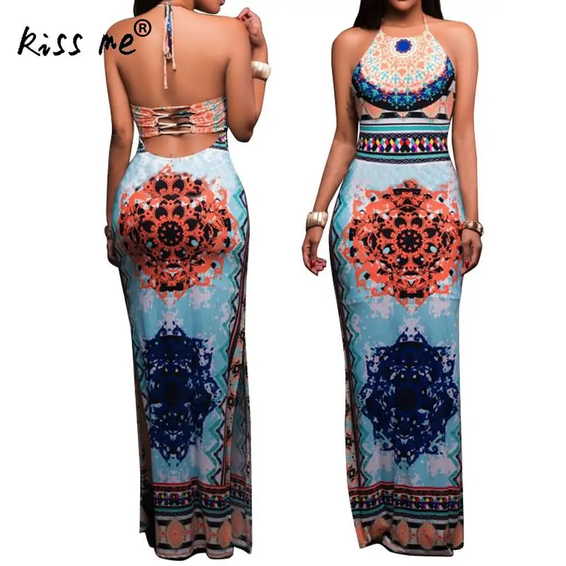 

Backless Beach Cover Up Robe De Praia Vintage Beach Dress Tunic 2018 Long Printed Cover Ups Saida De Praia Beachwear Pareo Playa