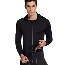 Vihir легкий Slim Fit с длинным рукавом на молнии Толстовки для Для мужчин