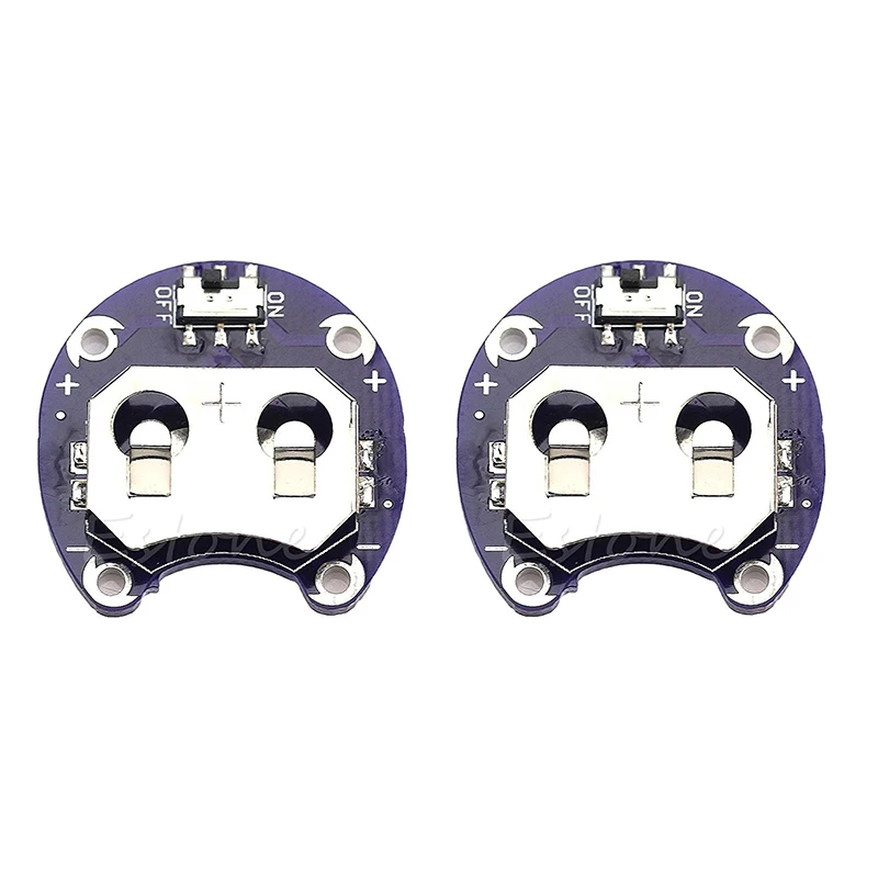 

Hot Deal 2 X Coin Cell Battery Holder for CR2032 - With Switch (2 Pcs)