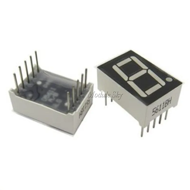 

10PCS 0.56" 7 Segment 2 Digit Common Anode RED LED Digital Display