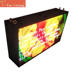 Yao caixing monitor de matriz para manutenção dianteira, dupla face, p6, ip67, smd, à prova d'água