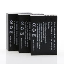 3 шт. 7.2 В 1200 мАч LP-E12 LPE12 LP E12 Rechargeble Камера Аккумуляторы для Canon EOS M m2 100d EOSM eosm2 eos100d