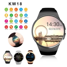 Смарт-часы KW18 с полным экраном и поддержкой sim-карты TF, умные часы для телефона, сердечный ритм, умные часы для Android IOS, для apple gear s2, huawei