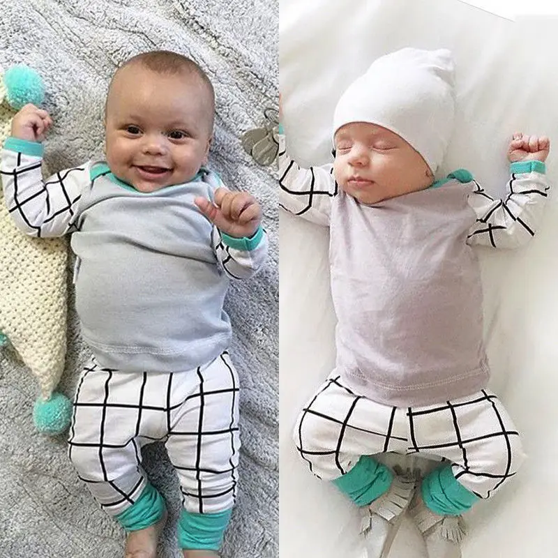 New 2018 autumn baby boy clothing sets cotton long sleeve infant newborn 3pcs suit baby boys
