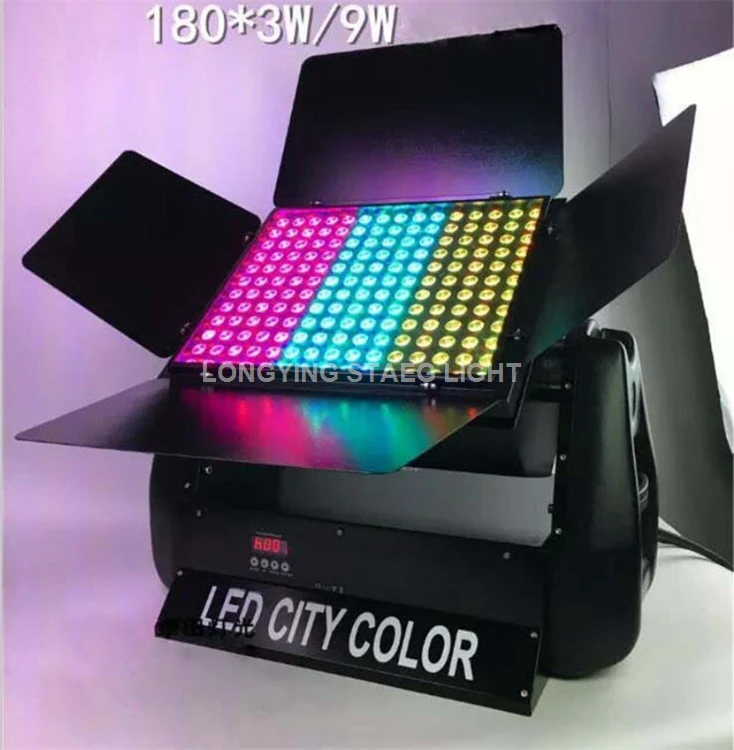 180X3 W 3in1 высокое Мощность DMX512 Водонепроницаемый светодиодный городская цветная лампа DMX 8CH Светодиодный прожектор снизу вверх