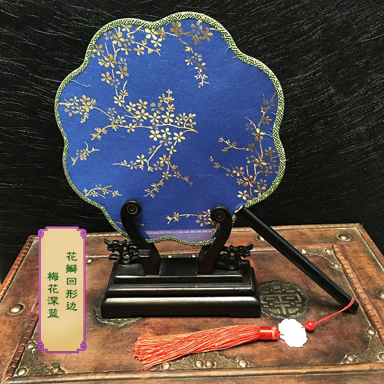 Китайский стиль Шелковый круговой вентилятор Hanfu ручной реквизит для фотосъемки танцевальный веер Летняя женская антикварная ручная веер
