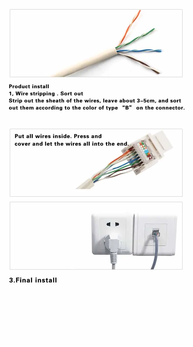 10 шт. без инструментов CAT5E UTP сетевой модуль RJ45 разъем информации розетка компьютерная Розетка Кабель адаптер Keystone Jack для AMP