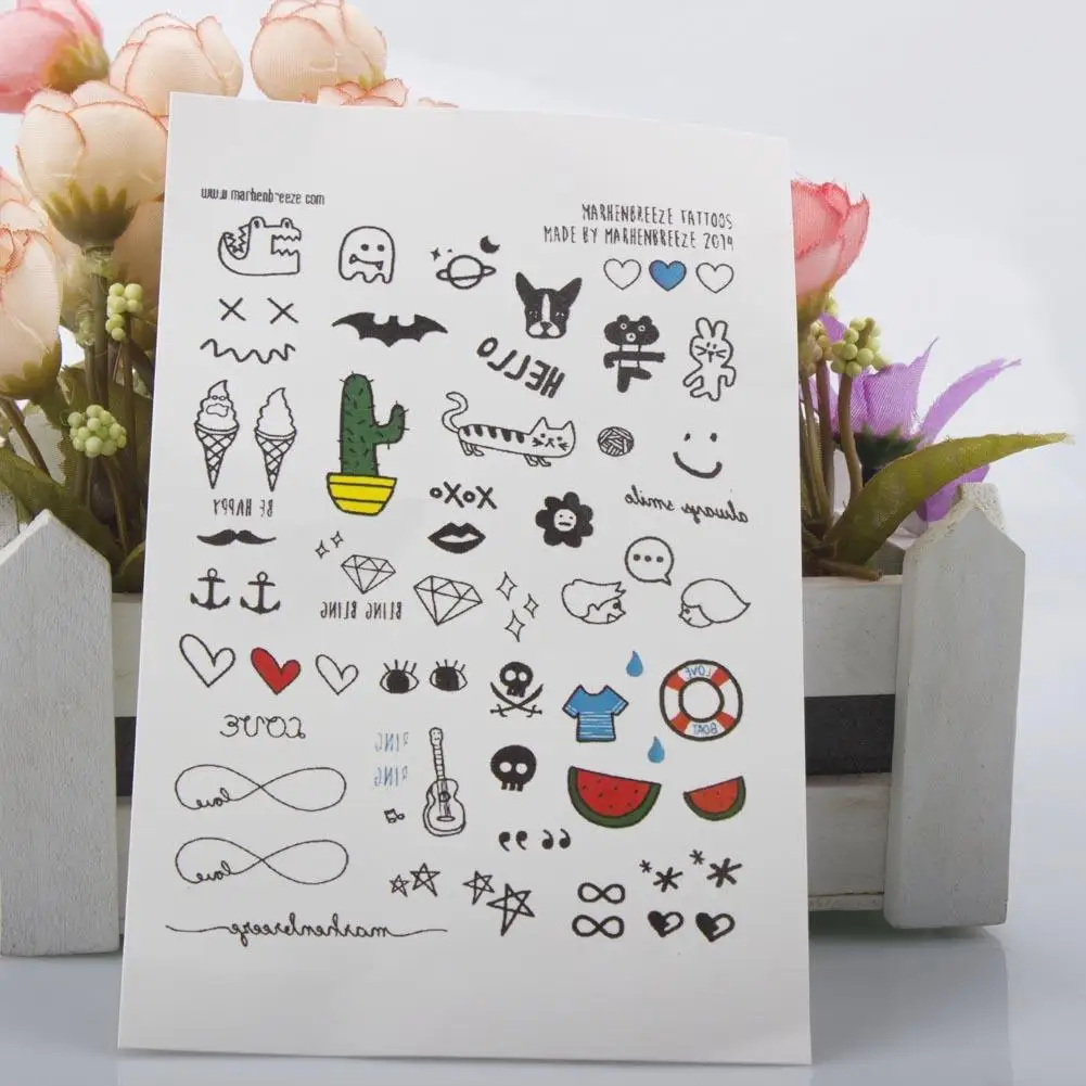 Worksheet Reading Reviews tattoo reading reviews online shopping on 1 sheet cartoon kids fake temporary inspired body makeup sticker tattos