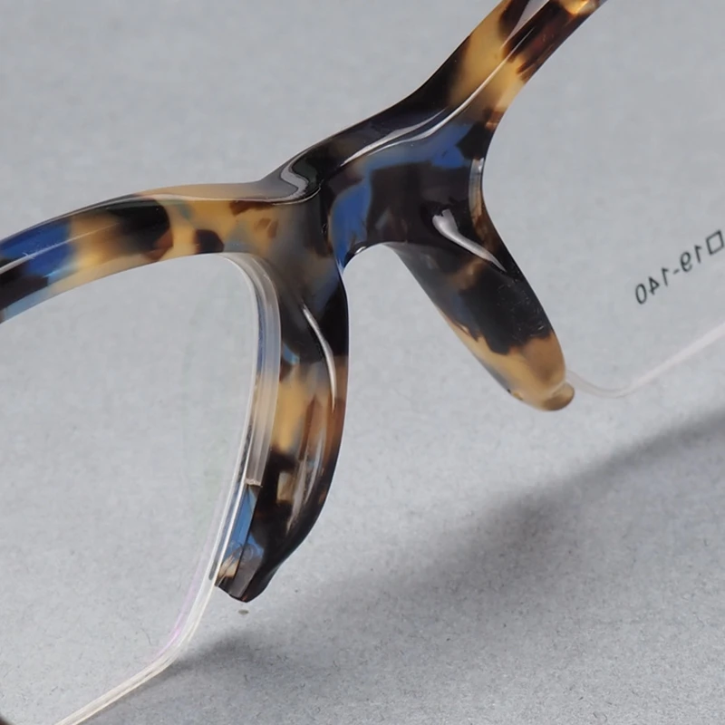Ацетат кошачий глаз оптические очки оправа женские очки трендовые бабочки очки половина оправы сексуальные lentes optico mujer высокое качество