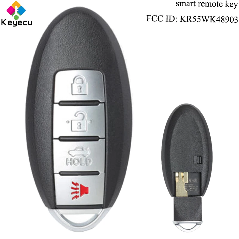 KEYECU Smart Keyless Entry Remote Key 4 Tasten & 315MHz & ID46 Chip FOB