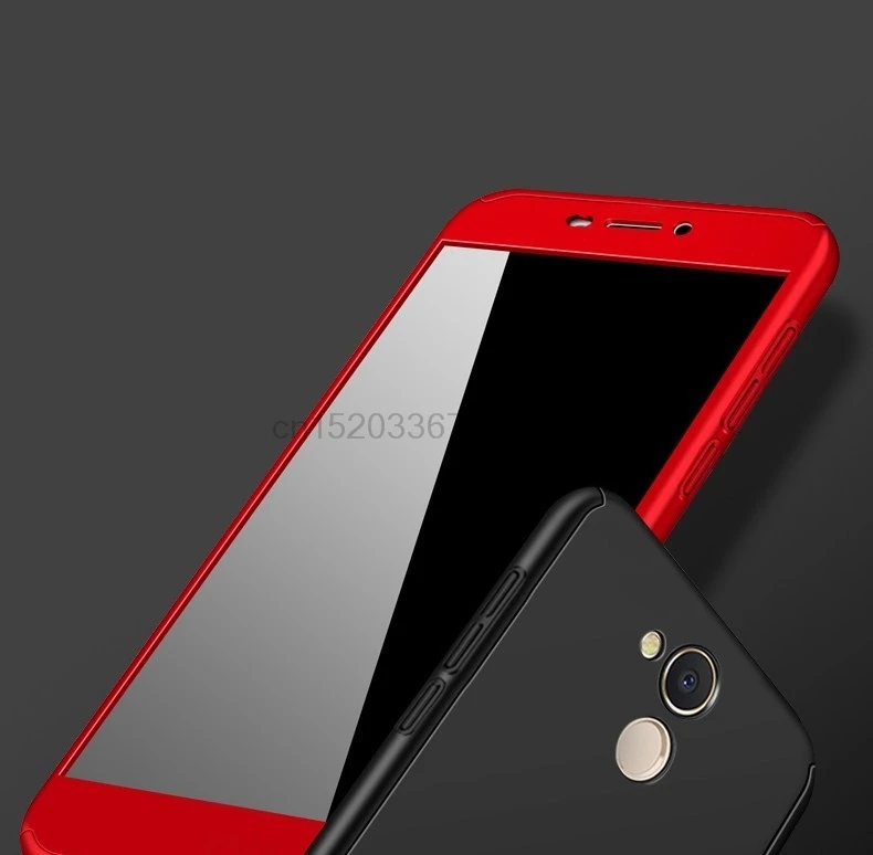 

360 Full Cover Case For Huawei Honor 6C Pro Cover On For Huawei Honor6c 6 c / V9 Play Case With Tempered Glass