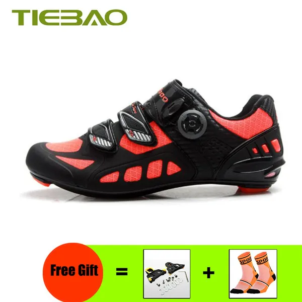 Cleats for 1502D O Tiebao велосипедная обувь из углеродного волокна, воздухопроницаемая, самофиксирующаяся, Ультралегкая, для велосипеда, для езды на велосипеде, спортивные, велосипедные кроссовки - Цвет: Cleats for 1502D O