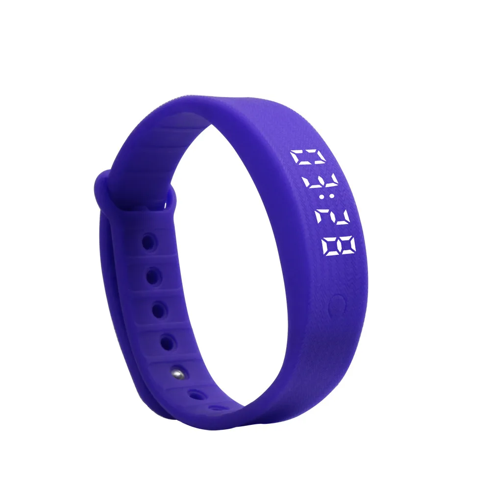

3D LED Sports Pedometer Sleep Monitor Temperature Bracelet For Iphone Android Sport Activity Tracker Device Smart Band QIY26 D3S