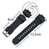 Watchband for Casio GA-150/200/201/300/310/GLX Sport Watch Band Black Soft Silicone Rubber Pin Buckle Strap for Man's Bracelet ► Photo 1/5