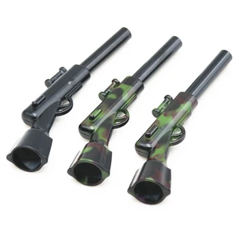 

Creativity Metal Pipes Gun Type Shape Tobacco Pipe Portable Smoking Pipe Smoke Narguile Grinder Mouthpiece Cigarette Holder