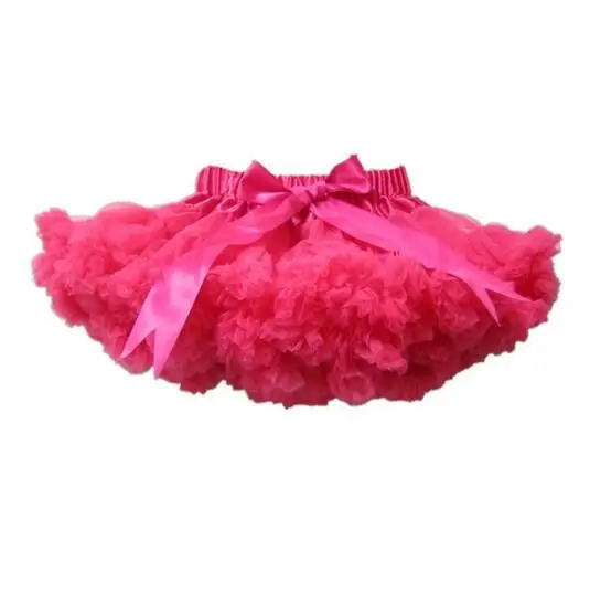 Hot Pink Юбки-американки для всей семьи Buenos Ninos, пышные шифоновые юбки-пачки, танцевальная фатиновая юбка принцессы для девочек,, Нижняя юбка - Цвет: Hot Pink