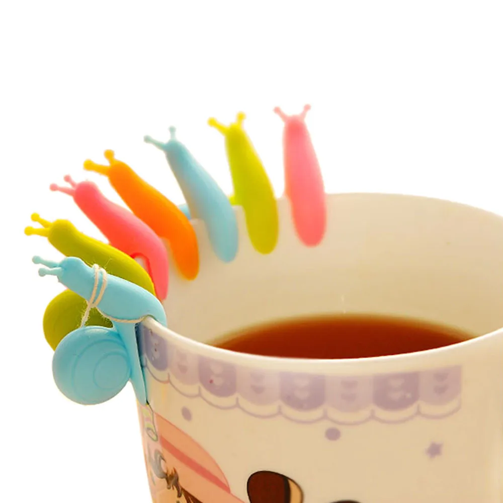 Buy silicone tea bag holder 5pcs cute random color tea