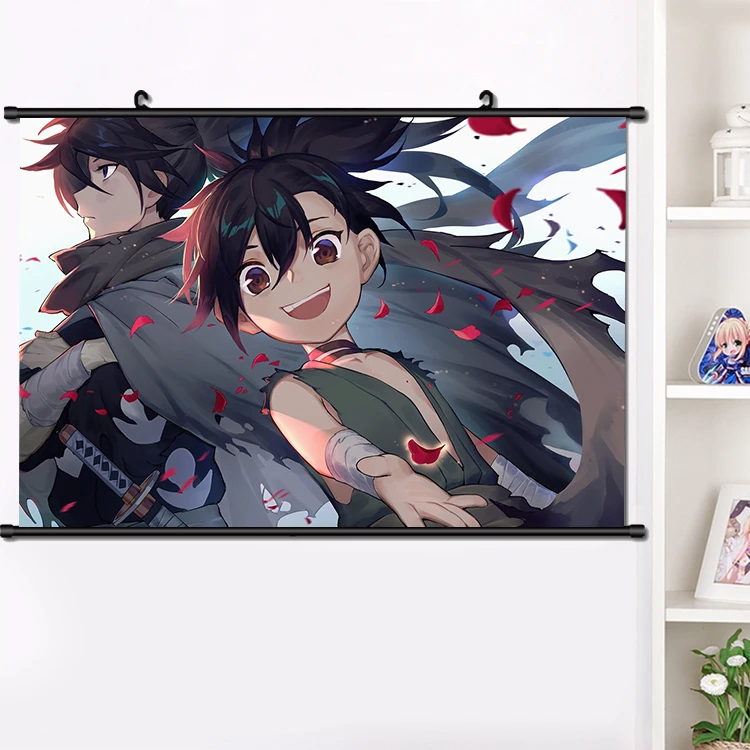 Японское аниме Dororo Hyakkimaru Косплей стены прокрутки Фреска плакат настенный висящий плакат Otaku домашний художественный Декор сбор 40*60 см