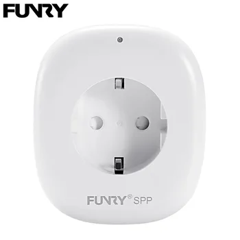 

FUNRY 2-in-1 Mini EU Plug Socket with 5V/2A USB Fast Charging Port, Smart Home Automation App Timing Remote Control Plug