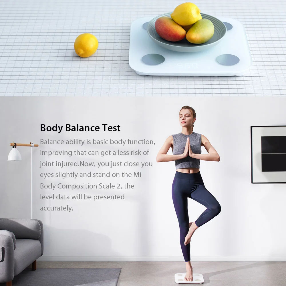 Xiaomi Smart Body Fat весы состава 2 Bluetooth 5,0 баланс тест 13 тела Дата BMI Здоровье вес весы светодиодный дисплей