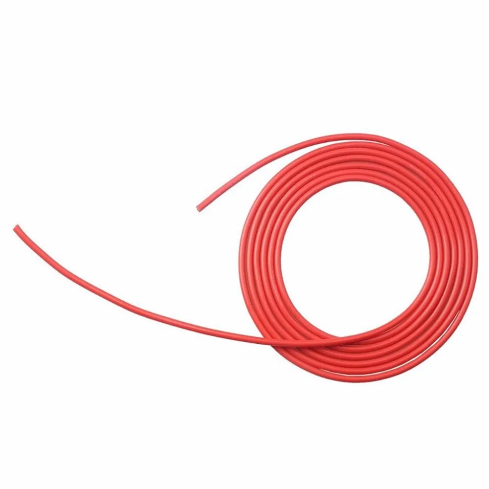 5 метров красный + черный 12AWG 14AWG 18AWG 20AWG 28AWG 30AWG термостойкий мягкий силиконовый