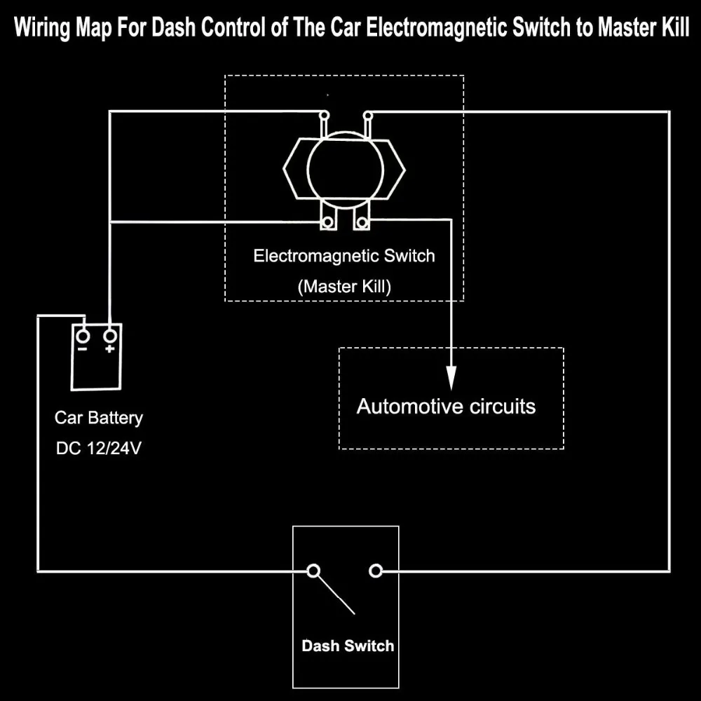 12 В постоянного тока автомобильный выключатель питания+ одна кнопка управления на Dash Master Kill system-набор инструментов Избегайте открытия передней капота