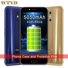 4 г Doogee BL5000 Оперативная память 4 ГБ + Встроенная память 64 ГБ DTouch отпечатков пальцев 5050 мАч 5.5 »8 кривые Android 7.0 MTK6750T Octa core до 1.5 ГГц OTG ОТА