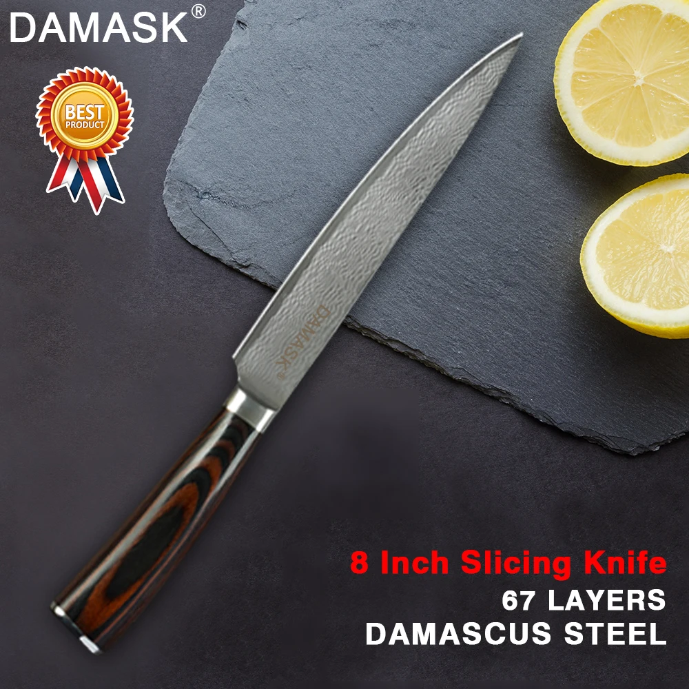 

Damask Fruit Utility Chopping Santoku Slicing Chef Kitchen Knife Professional Japanese Damascus Steel Chef Knives High Grade