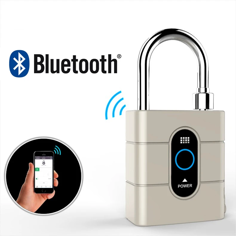 Bluetooth Padlock Keyless Smart Bluetooth Padlock with APP Control for
