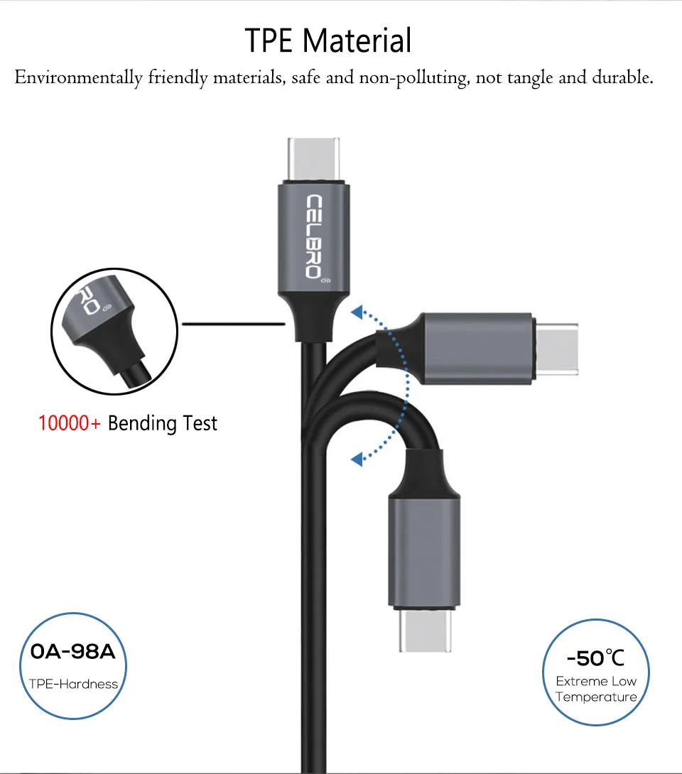 Зарядный кабель usb type C с дисплеем напряжения и тока, зарядный кабель для samsung A8 A9 A8s S10 huawei Cabo Usbc