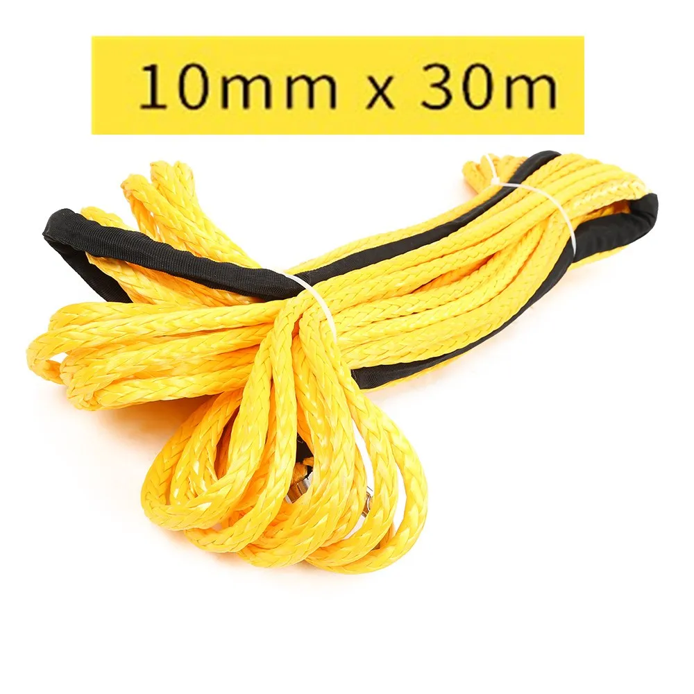 10 مللي متر X 30 m مثابرة عالية الاصطناعية حبل رفع خط الانتعاش كابل 23809LBS كسر الحمل