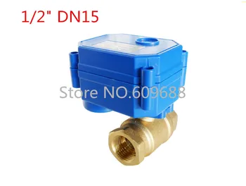 

DN15,1/2" Brass Mini Electric Ball Valve 6V 12V,Control Way CR01 CR05 Motorized Valve