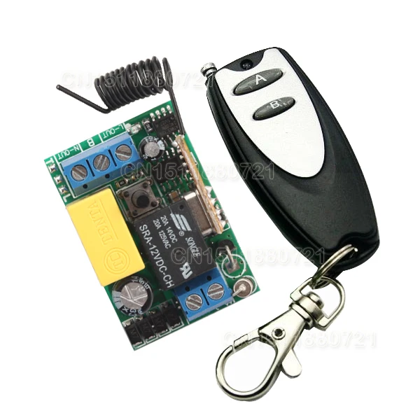 

AC220V 1CH Remote Control Switch Light Switch Lamp Car Light Corridor Light Remote Control Switch Input 220v Output 220v