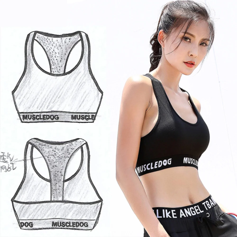 Women Ladies Sports Bra Crop Top Dance Vest Fitness Training Gym Yoga Running