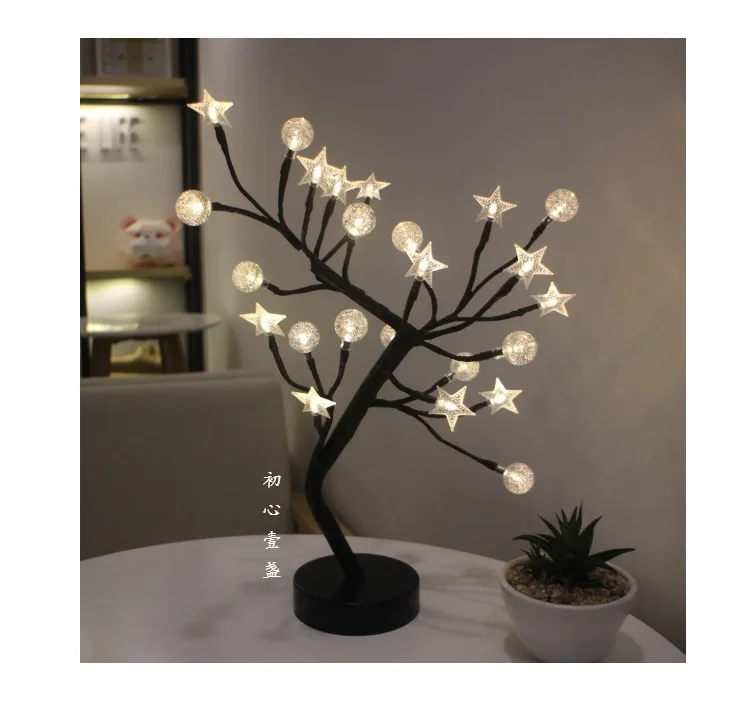Подарок на день рождения индивидуальный Вишневое дерево Романтический Ночной свет украшение для свадебного стола лампа чистая красная