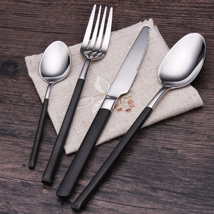 Outdoor Party Tableware Set Cutlery Stainless Steel Restaurant Posate