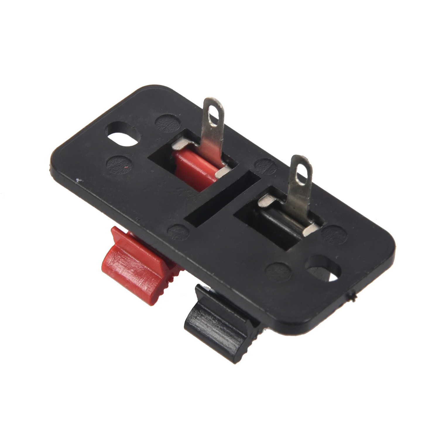 20Pcs 2 Way Stereo Speaker Plate Terminal Strip Push Connector Block