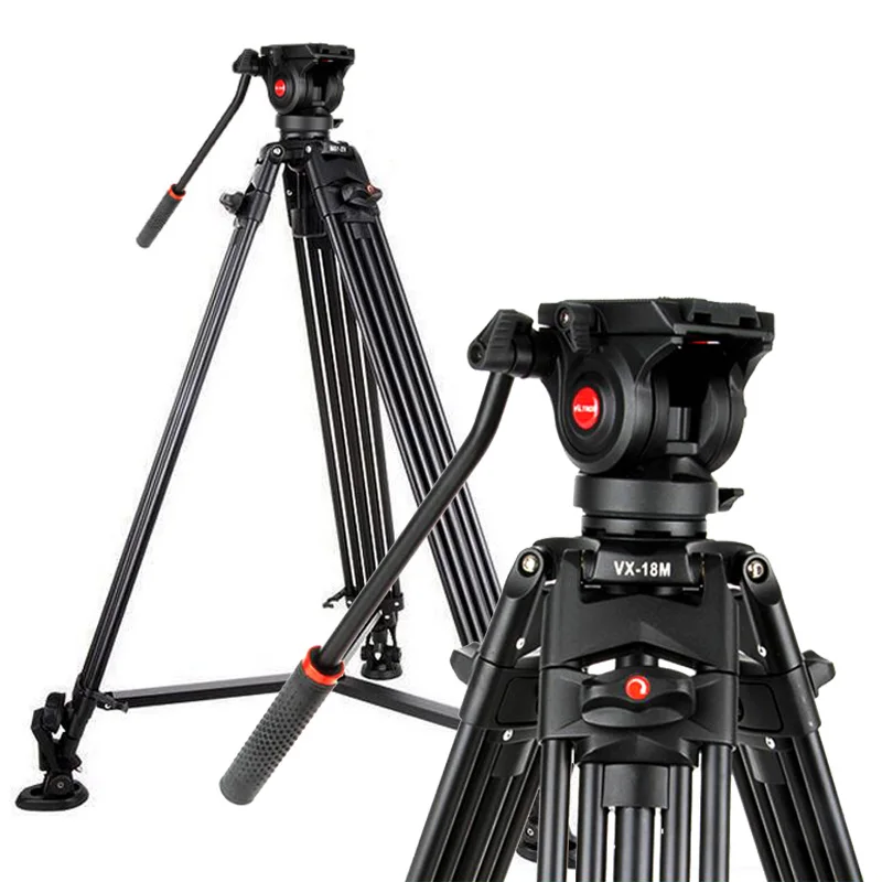 

Free DHL Viltrox Pro 1.8m Aluminum Heavy Duty Video Fluid Tripod VX-18M + Pan Head + Carrying Bag for DSLR Camera DV Camcorder