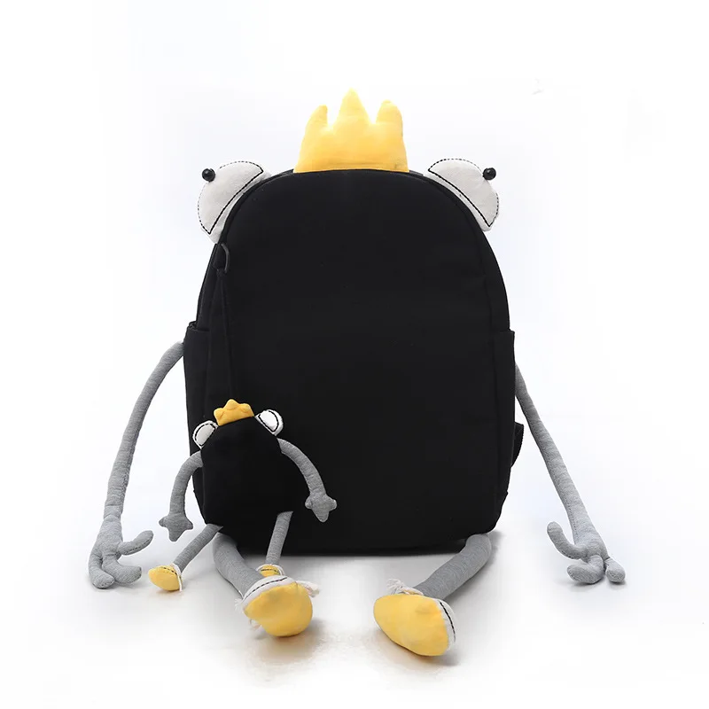 

Big Frog Fun Backpack Japan And South Korea Creative Large Capacity Backpack Girl Large Capacity Shoulder Bag