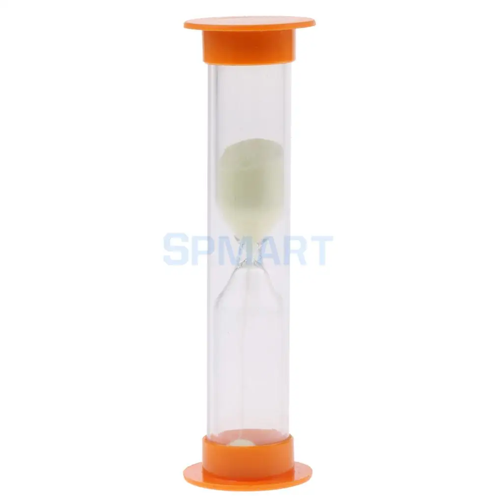 MagiDeal 1 Minute Plastic Sand Timer with Orange Frame Party Props Glow in The Dark for Home Office Desk Table Decoration Toy